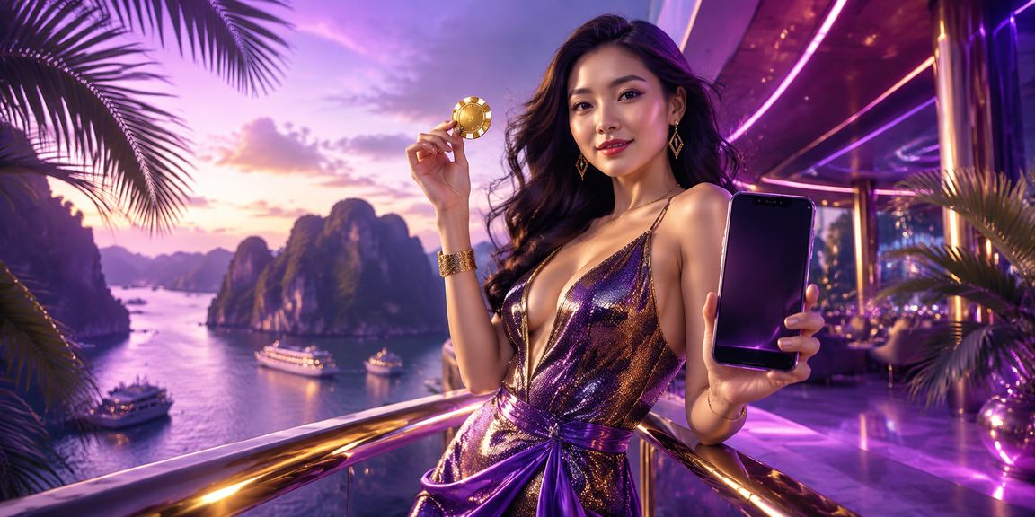 Người dùng Hạ Long xem thông tin cược và thanh toán trên điện thoại buổi tối