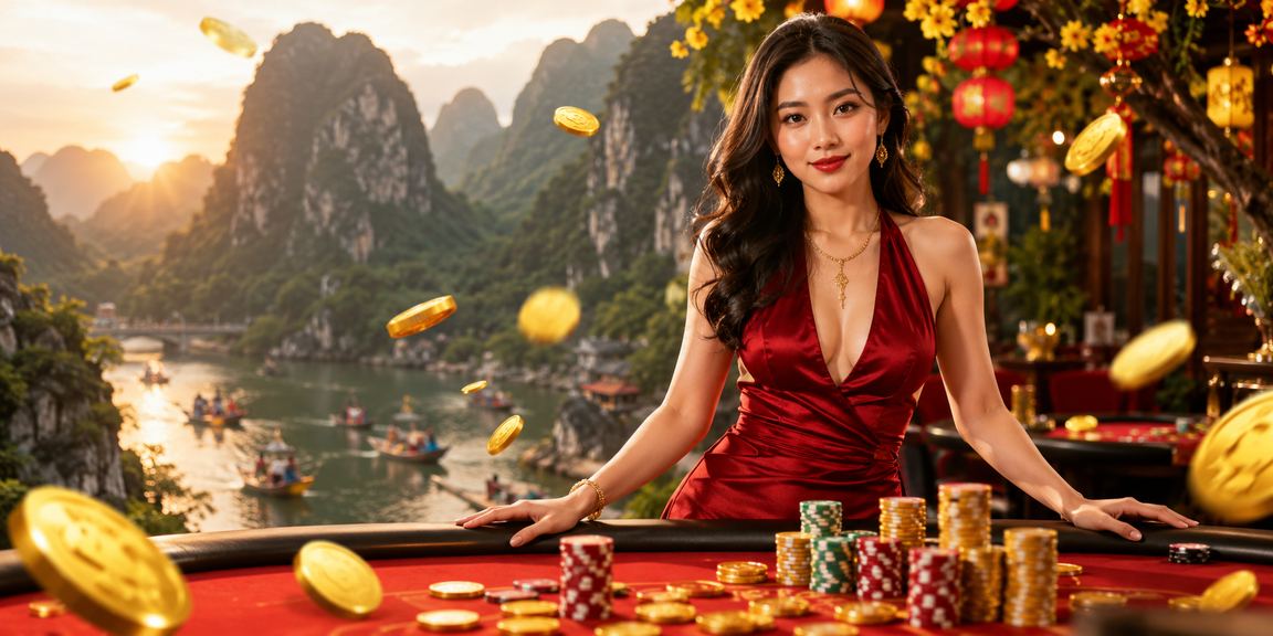 Người chơi tại Ninh Bình tham gia game bài trực tuyến trong dịp lễ hội